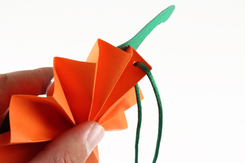 Petites citrouilles en papier