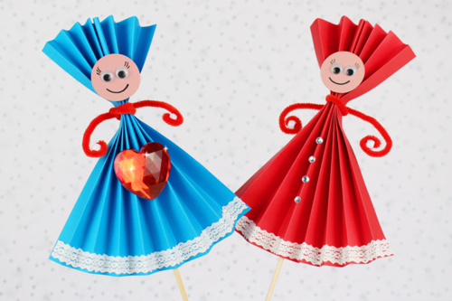 Marionnettes en papier