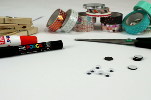 Magnet papillon avec une pince à linge