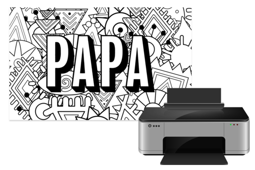 Coloriage PAPA - 