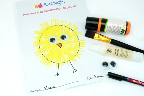 Le poussin : - 